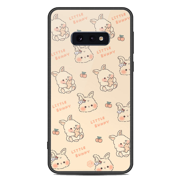 Cute Korean Design Series Soft Phone Case - Premium Glass Case - Design 2 - Samsung Galaxy S10e