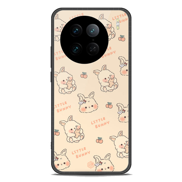Cute Korean Design Series Soft Phone Case - Premium Glass Case - Design 2 - Vivo X90 Pro