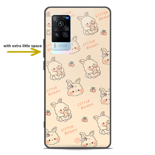 Cute Korean Design Series Soft Phone Case - Premium Glass Case - Design 2 - Vivo X60