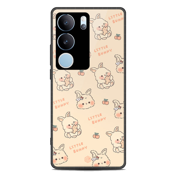 Cute Korean Design Series Soft Phone Case - Premium Glass Case - Design 2 - Vivo V29 Pro