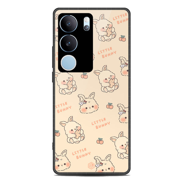 Cute Korean Design Series Soft Phone Case - Premium Glass Case - Design 2 - Vivo V29