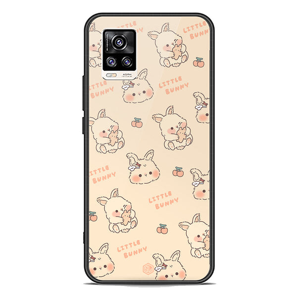 Cute Korean Design Series Soft Phone Case - Premium Glass Case - Design 2 - Vivo V20