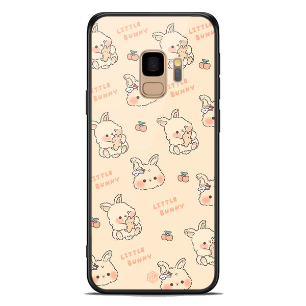 Cute Korean Design Series Soft Phone Case - Premium Glass Case - Design 2 - Samsung Galaxy S9