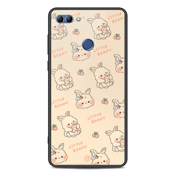 Cute Korean Design Series Soft Phone Case - Premium Glass Case - Design 2 - Huawei Y9 2018