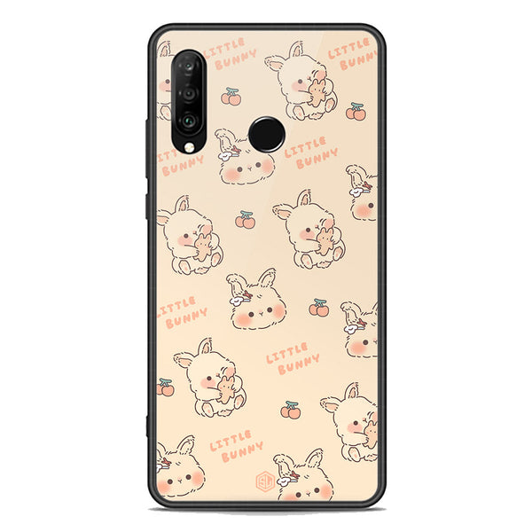 Cute Korean Design Series Soft Phone Case - Premium Glass Case - Design 2 - Huawei Nova 4e