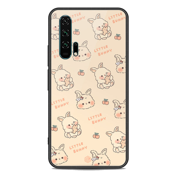 Cute Korean Design Series Soft Phone Case - Premium Glass Case - Design 2 - Honor 20