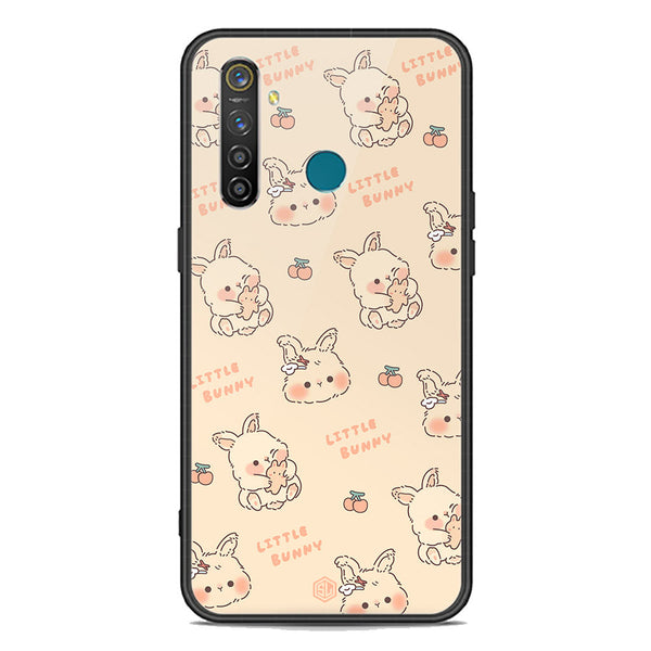 Cute Korean Design Series Soft Phone Case - Premium Glass Case - Design 2 - Realme Q