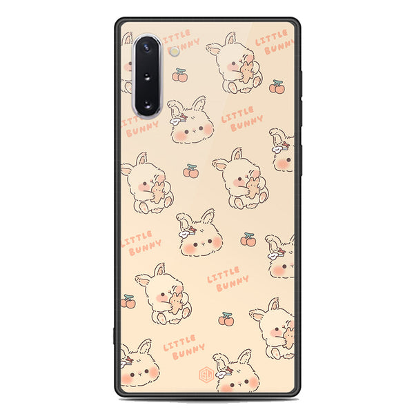 Cute Korean Design Series Soft Phone Case - Premium Glass Case - Design 2 - Samsung Galaxy Note 10