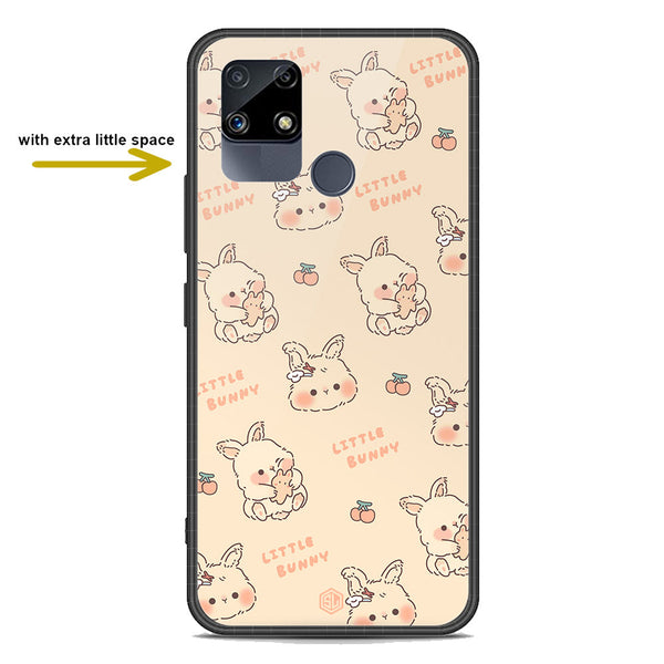 Cute Korean Design Series Soft Phone Case - Premium Glass Case - Design 2 - Realme C15
