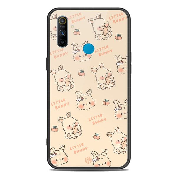 Cute Korean Design Series Soft Phone Case - Premium Glass Case - Design 2 - Realme C3