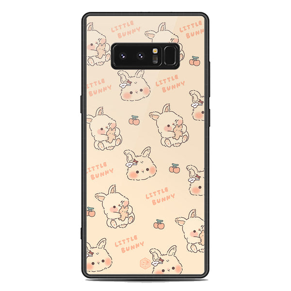 Cute Korean Design Series Soft Phone Case - Premium Glass Case - Design 2 - Samsung Galaxy Note 8