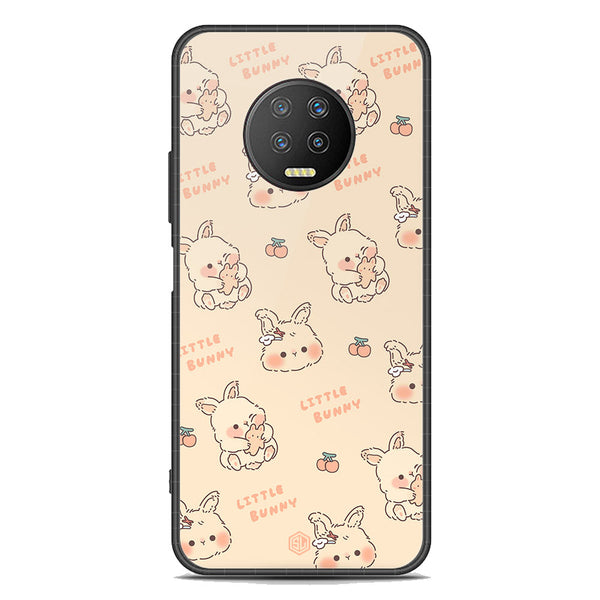 Cute Korean Design Series Soft Phone Case - Premium Glass Case - Design 2 - Infinix Note 7