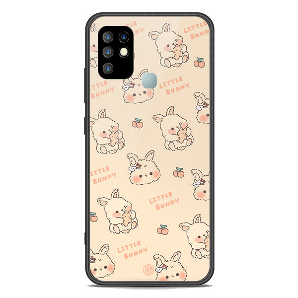 Cute Korean Design Series Soft Phone Case - Premium Glass Case - Design 2 - Infinix Hot 10