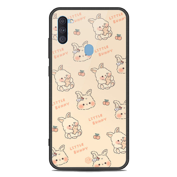 Cute Korean Design Series Soft Phone Case - Premium Glass Case - Design 2 - Samsung Galaxy M11