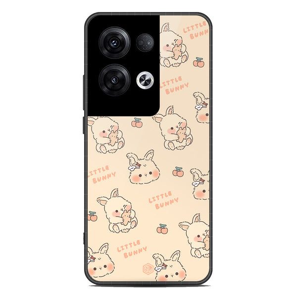 Cute Korean Design Series Soft Phone Case - Premium Glass Case - Design 2 - Oppo Reno 8 Pro