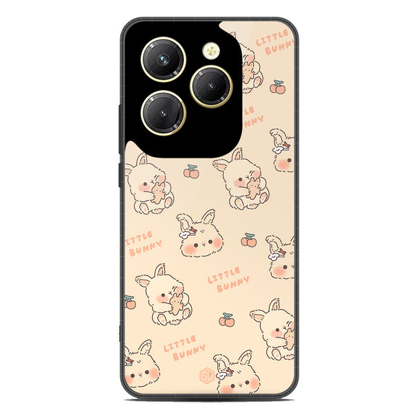 Cute Korean Design Series Soft Phone Case - Premium Glass Case - Design 2 - Infinix Hot 40 Pro