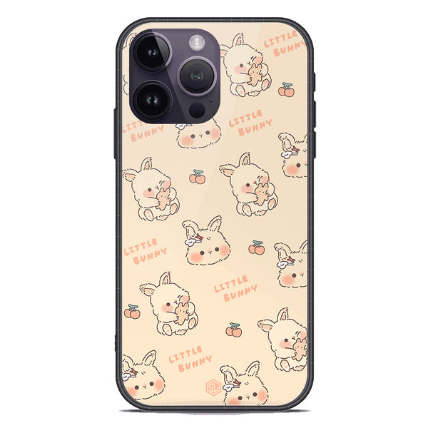 Cute Korean Design Series Soft Phone Case - Premium Glass Case - Design 2 - iPhone 14 Pro
