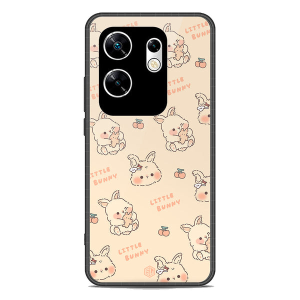 Cute Korean Design Series Soft Phone Case - Premium Glass Case - Design 2 - Infinix Zero 30 4G