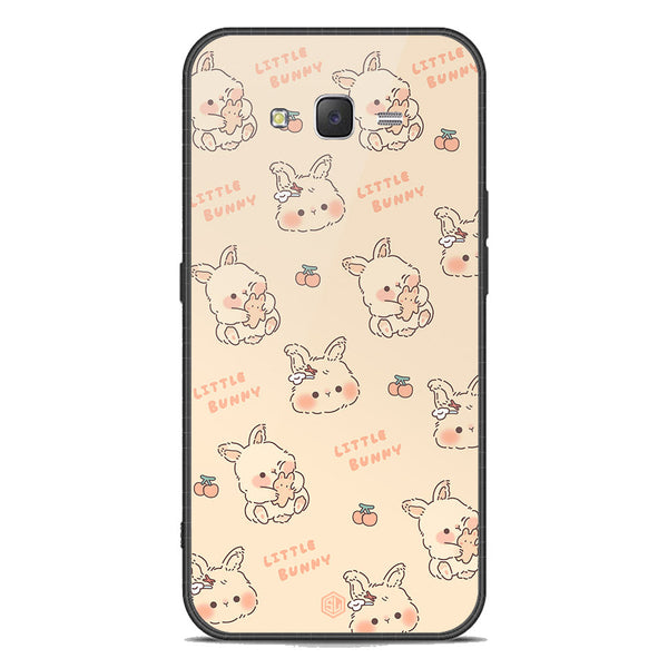 Cute Korean Design Series Soft Phone Case - Premium Glass Case - Design 2 - Samsung Galaxy J7 2015