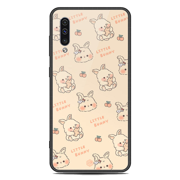 Cute Korean Design Series Soft Phone Case - Premium Glass Case - Design 2 - Samsung Galaxy A30s