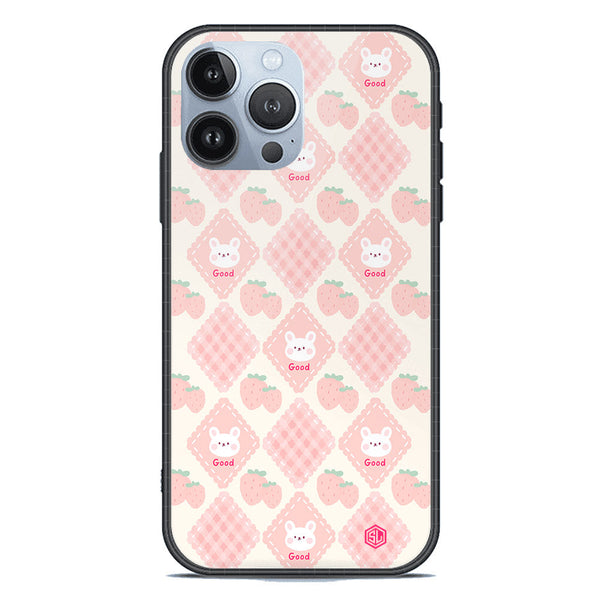 Cute Korean Design Series Soft Phone Case - Premium Glass Case - Design 3 - iPhone 13 Pro