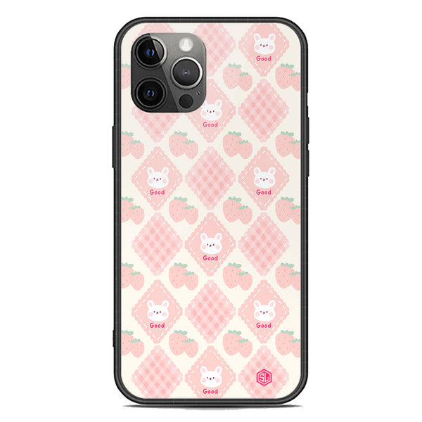 Cute Korean Design Series Soft Phone Case - Premium Glass Case - Design 3 - iPhone 12 Pro Max