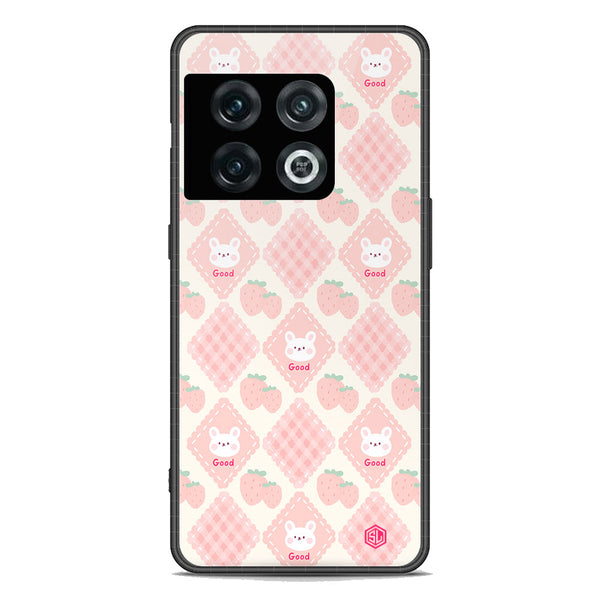 Cute Korean Design Series Soft Phone Case - Premium Glass Case - Design 3 - OnePlus 10 Pro