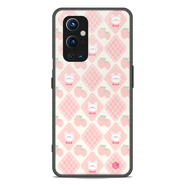 Cute Korean Design Series Soft Phone Case - Premium Glass Case - Design 3 - OnePlus 9 Pro