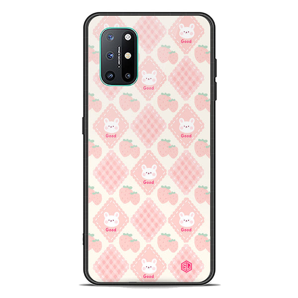 Cute Korean Design Series Soft Phone Case - Premium Glass Case - Design 3 - OnePlus 8T