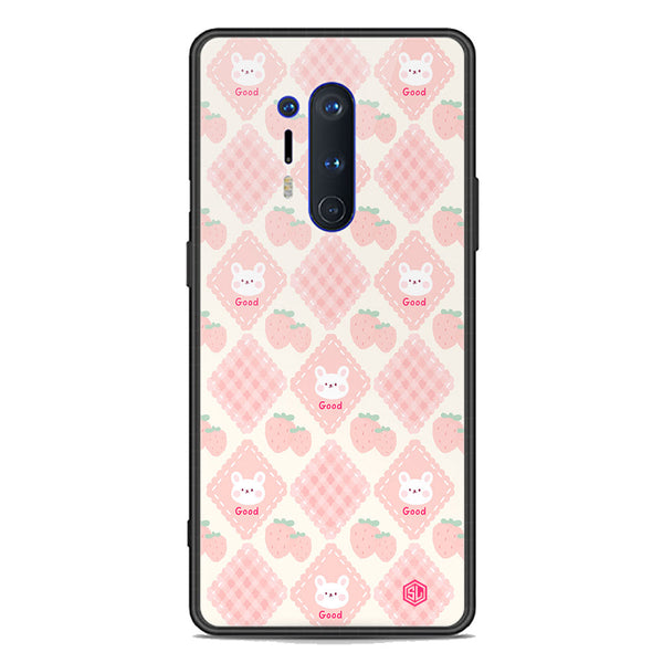 Cute Korean Design Series Soft Phone Case - Premium Glass Case - Design 3 - OnePlus 8 Pro