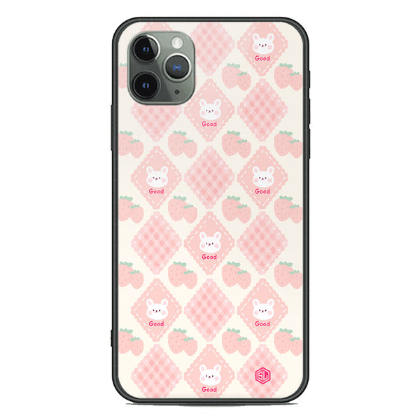 Cute Korean Design Series Soft Phone Case - Premium Glass Case - Design 3 - iPhone 11 Pro Max