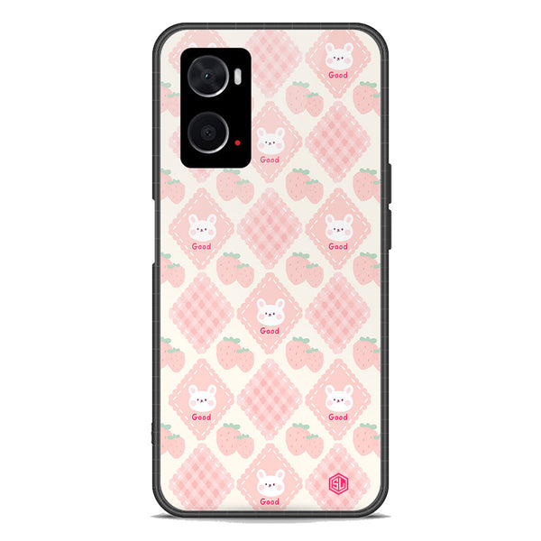 Cute Korean Design Series Soft Phone Case - Premium Glass Case - Design 3 - Oppo K10 5G