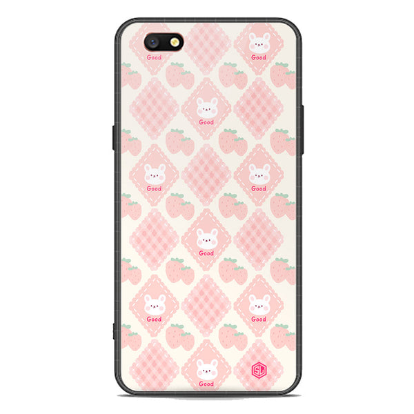 Cute Korean Design Series Soft Phone Case - Premium Glass Case - Design 3 - Oppo F3
