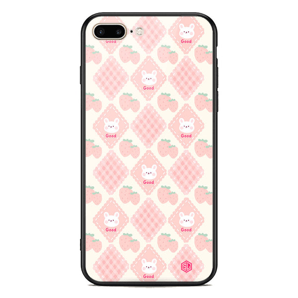 Cute Korean Design Series Soft Phone Case - Premium Glass Case - Design 3 - iPhone 8 Plus / 7 Plus