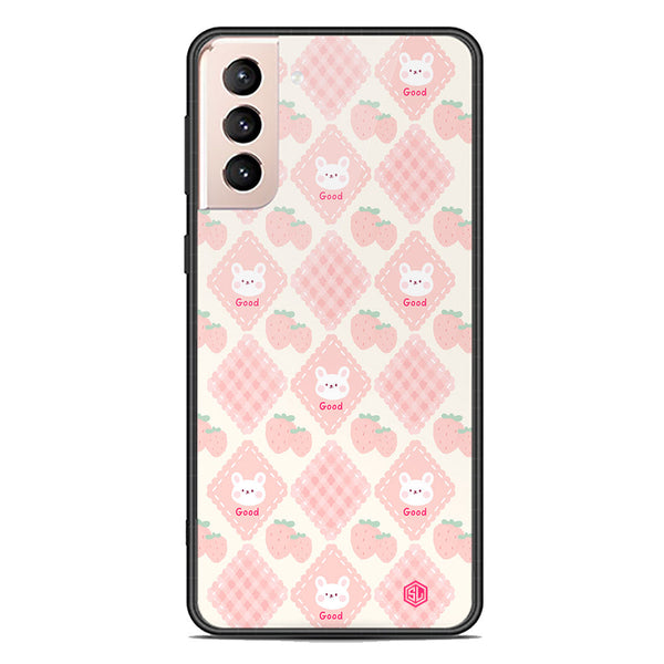 Cute Korean Design Series Soft Phone Case - Premium Glass Case - Design 3 - Samsung Galaxy S22 Plus 5G