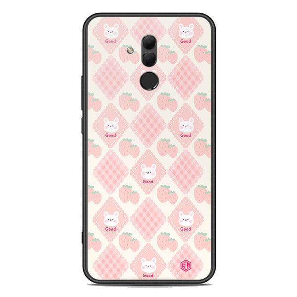 Cute Korean Design Series Soft Phone Case - Premium Glass Case - Design 3 - Huawei Mate 20 Lite