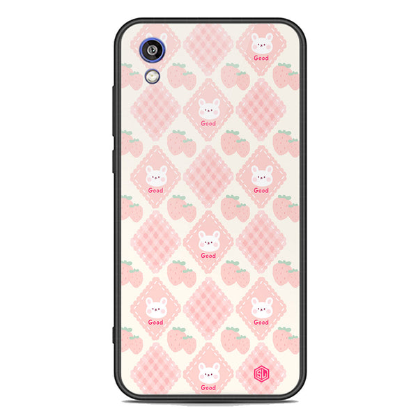 Cute Korean Design Series Soft Phone Case - Premium Glass Case - Design 3 - Huawei Honor 8S
