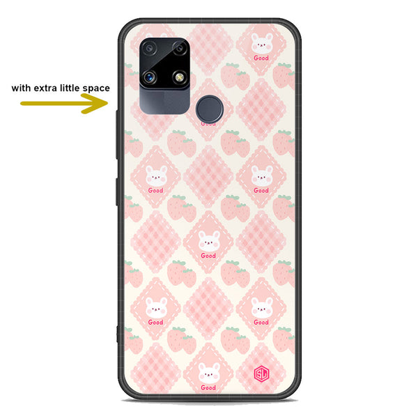 Cute Korean Design Series Soft Phone Case - Premium Glass Case - Design 3 - Realme C12