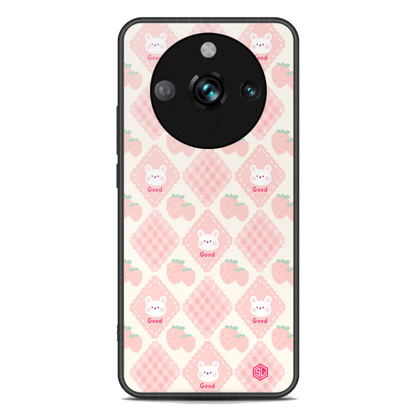 Cute Korean Design Series Soft Phone Case - Premium Glass Case - Design 3 - Realme 11 Pro Plus