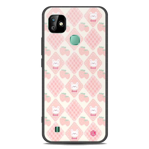 Cute Korean Design Series Soft Phone Case - Premium Glass Case - Design 3 - Infinix Smart HD 2021