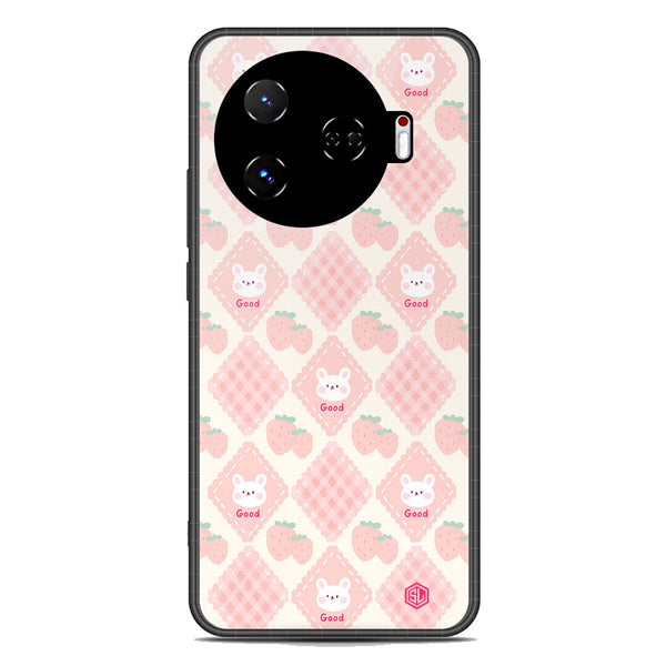 Cute Korean Design Series Soft Phone Case - Premium Glass Case - Design 3 - Tecno Camon 30 Pro 5G