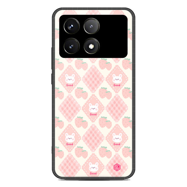 Cute Korean Design Series Soft Phone Case - Premium Glass Case - Design 3 - Xiaomi Poco X6 Pro