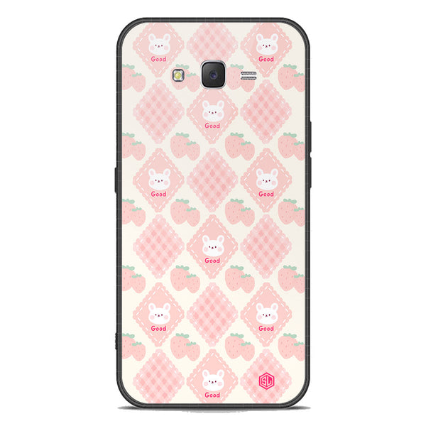 Cute Korean Design Series Soft Phone Case - Premium Glass Case - Design 3 - Samsung Galaxy J7 2015