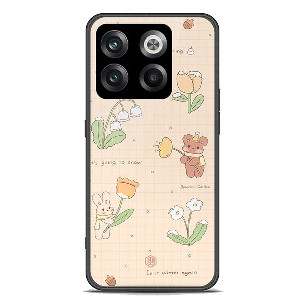 Cute Korean Design Series Soft Phone Case - Premium Glass Case - Design 4 - OnePlus Ace Pro