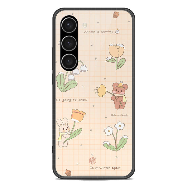 Cute Korean Design Series Soft Phone Case - Premium Glass Case - Design 4 - Samsung Galaxy S23 Plus 5G