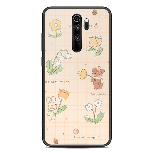 Cute Korean Design Series Soft Phone Case - Premium Glass Case - Design 4 - Xiaomi Redmi Note 8 Pro