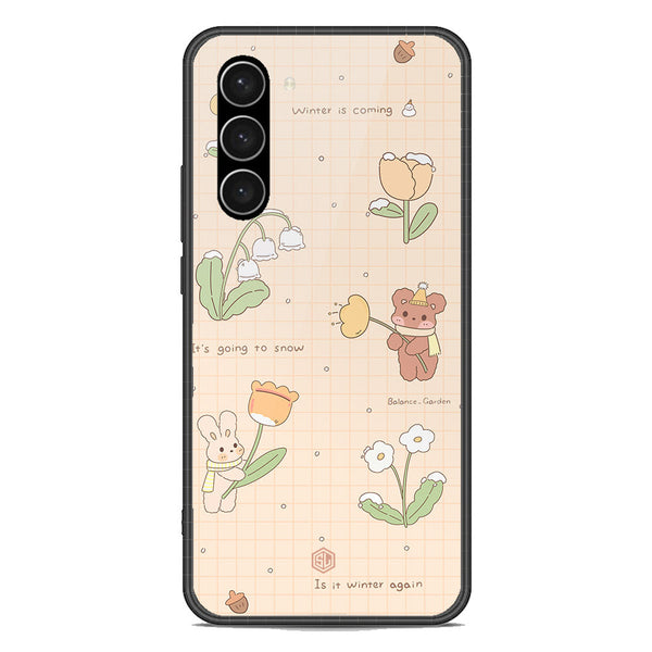 Cute Korean Design Series Soft Phone Case - Premium Glass Case - Design 4 - Samsung Galaxy S23 5G