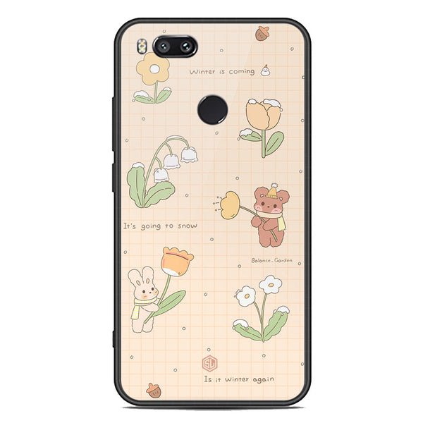 Cute Korean Design Series Soft Phone Case - Premium Glass Case - Design 4 - Xiaomi Mi A1 / Mi 5X