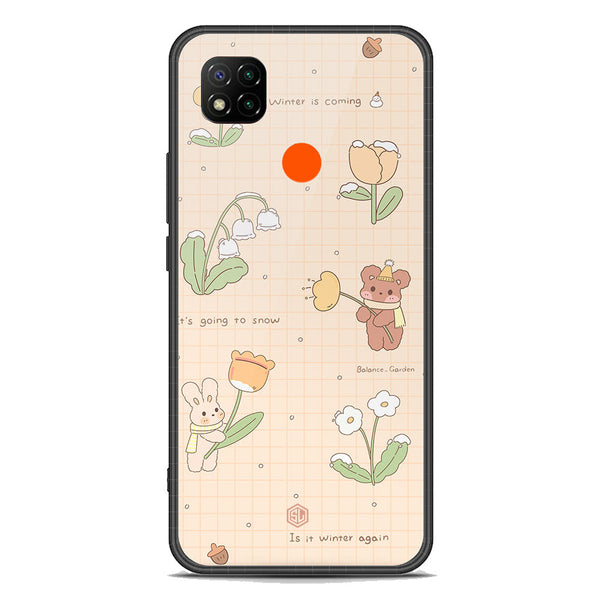 Cute Korean Design Series Soft Phone Case - Premium Glass Case - Design 4 - Xiaomi Redmi 10A