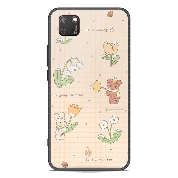 Cute Korean Design Series Soft Phone Case - Premium Glass Case - Design 4 - Huawei Y5p